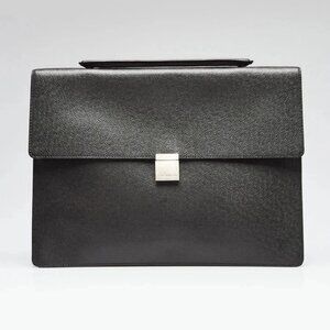 Louis Vuitton Black Taiga Leather Porte-Document Angara Briefcase Bag